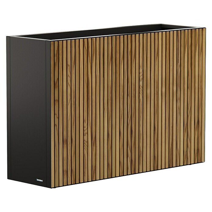 Herstera Garden Pflanzkasten Deco Planter (Außenmaß (L x B x H): 120 x 40 x 80 cm, Holz, Schwarz, Natur) | BAUHAUS