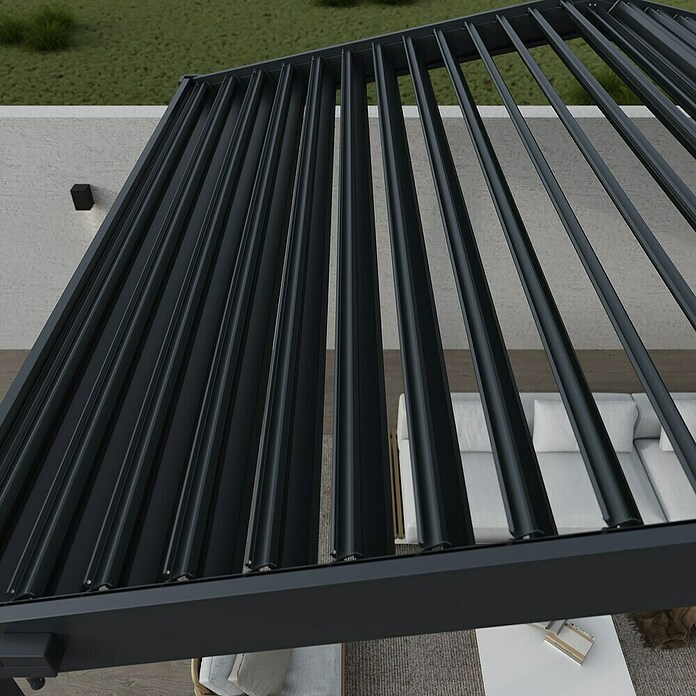 Pergola Icon 1013 (L x B x H: 308 x 399 x 282 cm, Anthrazit, Aluminium) | BAUHAUS