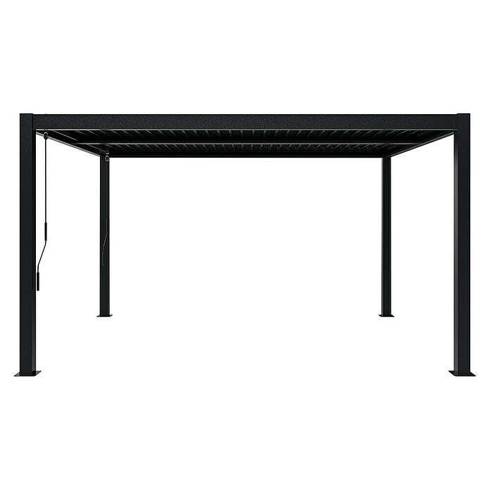 Sojag Standard-Pavillon Milo (B x H: 297,5 x 224,6 cm, Schwarz, Material Gestell: Stahl) | BAUHAUS