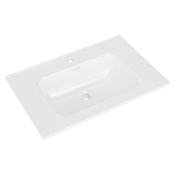 Lavabo Luz (An x L: 71 x 46 cm, Con desbordamiento, Blanco) | BAUHAUS