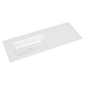 Lavabo Luz Izquierda (120 x 46 cm, Con desbordamiento, Blanco) | BAUHAUS