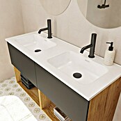 Lavabo doble Luz (120 x 46 cm, Con desbordamiento, Blanco) | BAUHAUS