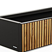 Herstera Garden Pflanzkasten Deco Planter (Außenmaß (L x B x H): 150 x 40 x 25 cm, Holz, Schwarz, Natur) | BAUHAUS