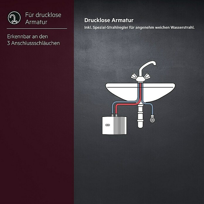 AEG Kleindurchlauferhitzer MTH350 (3.500 W, Durchflussmenge: 2 l/min)