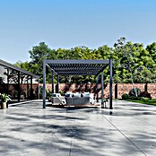 Pergola Grand Tuscan 1224 (L x B x H: 369 x 721 x 256 cm, Anthrazit, Aluminium) | BAUHAUS