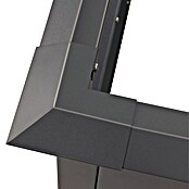 Westmann Hochbeet Primus Plus M mit Frühbeetaufsatz (50 x 100 x 113 cm, Metall, Anthrazit) | BAUHAUS