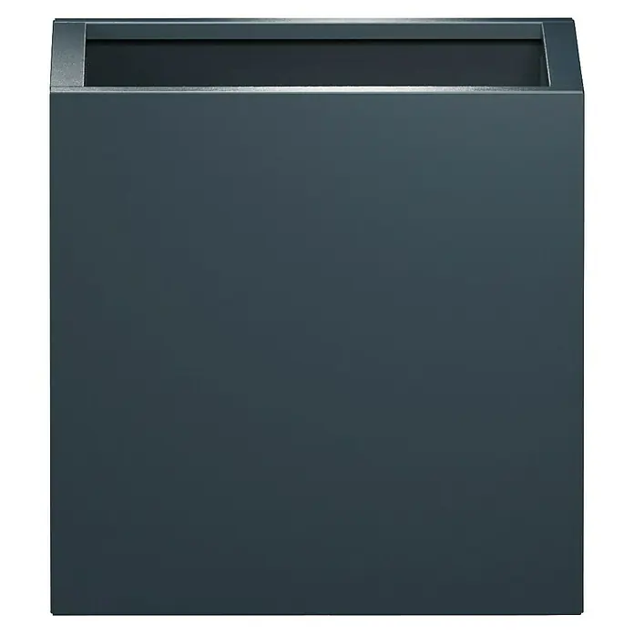 Herstera Garden Pflanzkasten Cube - Außenmaß (L x B x H): 60 x 60 x 60 cm, Metall, Anthrazit - Anthrazitfarbener rechteckiger Pflanzkübel mit modernem Design und dezentem Metallrand.