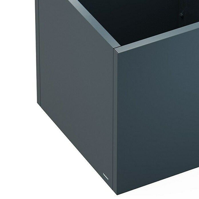 Herstera Garden Pflanzkasten Cube (Außenmaß (L x B x H): 80 x 80 x 80 cm, Metall, Anthrazit) | BAUHAUS