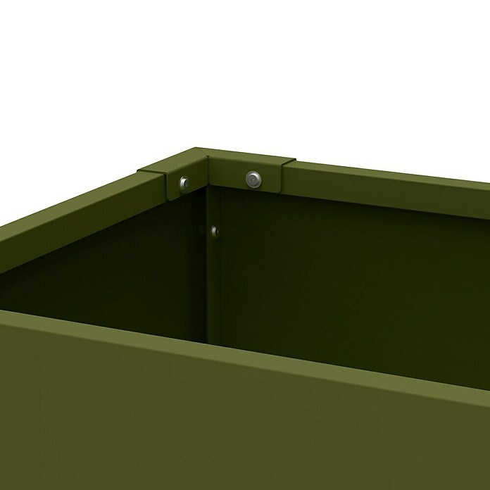 Westmann Hochbeet Vedura (40 x 74 x 80 cm, Metall, Olivgrün) | BAUHAUS