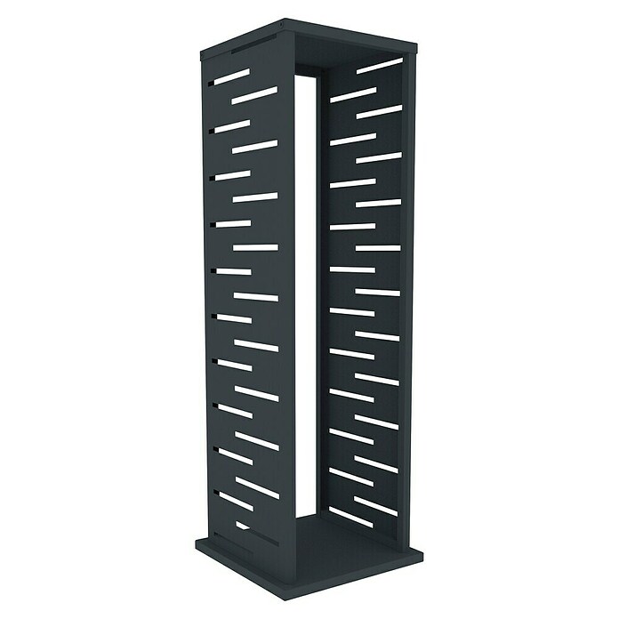 Westmann Kaminholzregal (37,5 x 37,5 x 112 cm, Stahl, Anthrazit, Luma Grid) | BAUHAUS