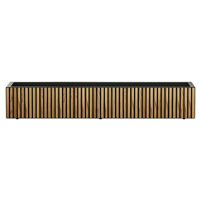 Herstera Garden Pflanzkasten Deco Planter (Außenmaß (L x B x H): 150 x 40 x 25 cm, Holz, Schwarz, Natur) | BAUHAUS