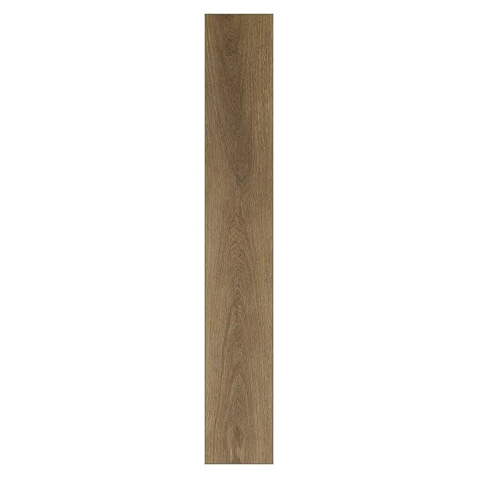 Vinylboden SPC XL - Eiche Frisco, Landhausdiele, 1.511 x 229 x 6,3 mm - Braune Holzoptik-Planke mit natürlicher Maserung, geeignet für Boden- oder Wandverkleidung.