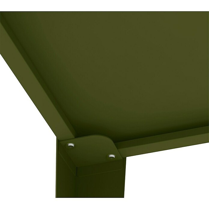 Westmann Hochbeet Vedura (30 x 100 x 80 cm, Metall, Olivgrün) | BAUHAUS