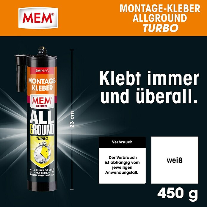 MEM Montage-Kleber (Weiß, 450 g)