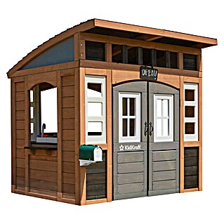 Zwerkules Spielhaus Trolli (L x B x H: 155,63 x 177,3 x 138,86 cm, Holz, Braun, Grau)