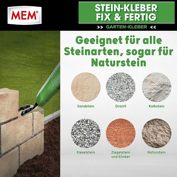 MEM Steinkleber FIX & FERTIG (445 g) | BAUHAUS