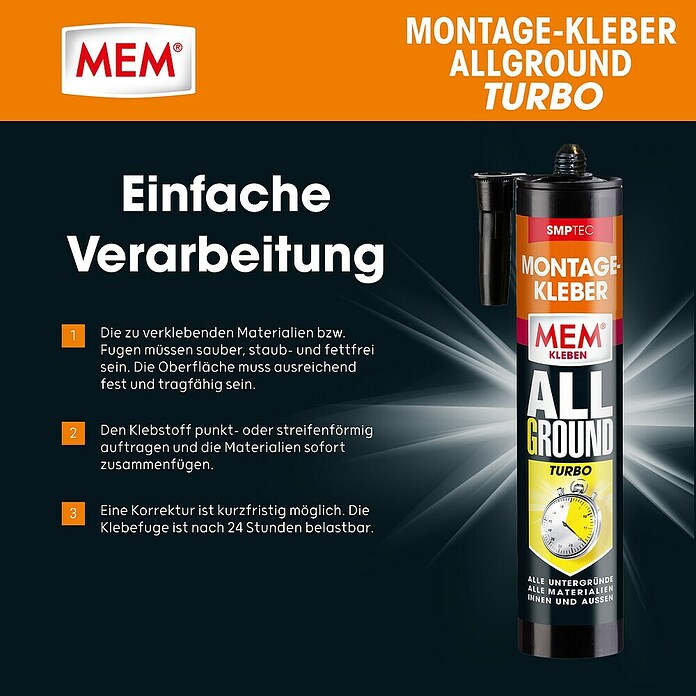 MEM Montage-Kleber (Weiß, 450 g)