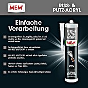 MEM Riss-Acryl (Weiß, 300 ml)