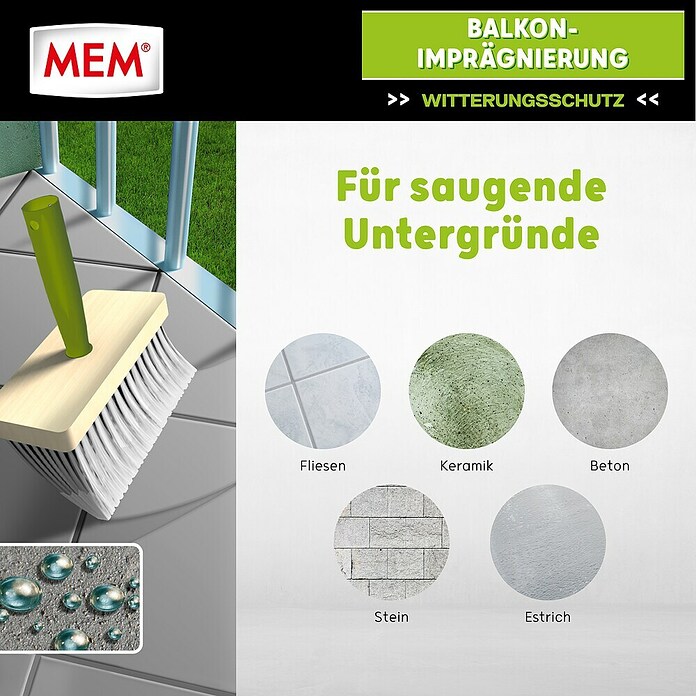 MEM Balkon-Imprägnierung (5 l, Lösemittelfrei)