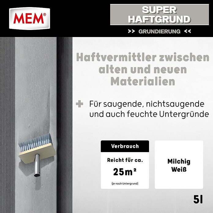 MEM Super-Haftgrund (5 l, Lösemittelfrei)