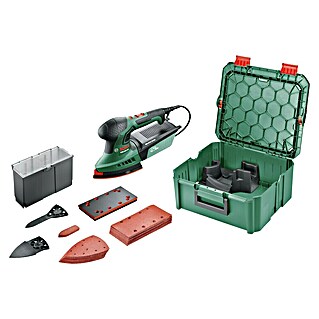 Bosch Elektro-Multischleifer PSM 200 AES SYSTEMBOX (200 W, Leerlaufschwingzahl: 6.000 U/min - 26.000 U/min, Durchmesser Schwingkreis: 1,8 mm)