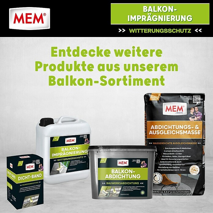 MEM Balkon-Imprägnierung (5 l, Lösemittelfrei)