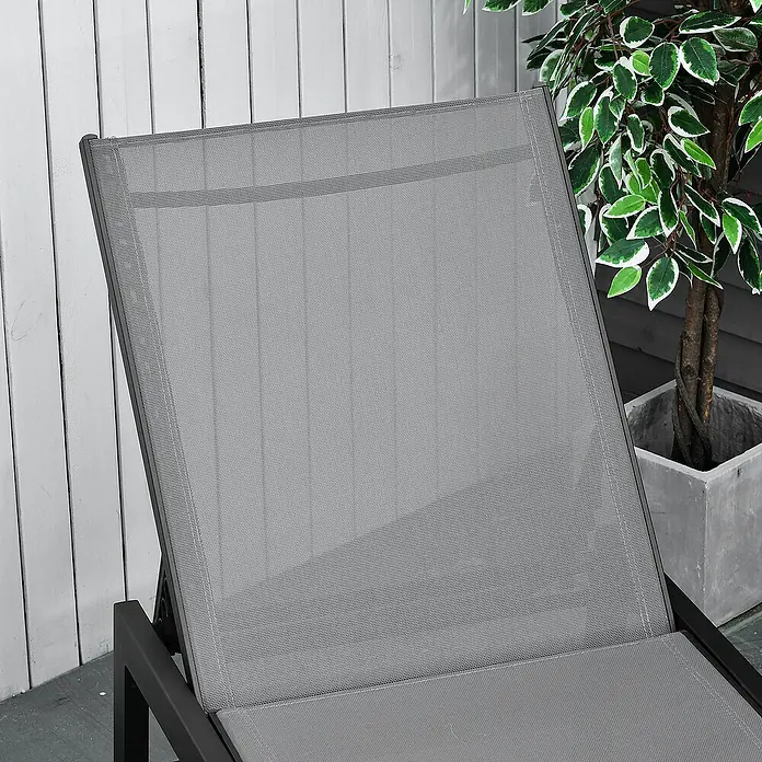 Outsunny Gartenliege - Grau