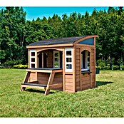 Zwerkules Spielhaus Trolli (L x B x H: 155,63 x 177,3 x 138,86 cm, Holz, Braun, Grau) | BAUHAUS