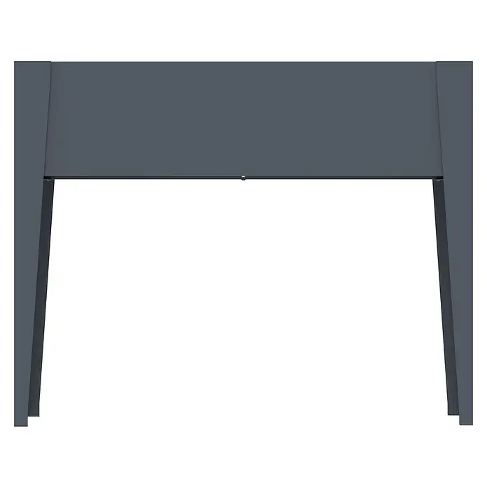 Westmann Hochbeet Vedura - 40 x 109 x 80 cm, Metall, Anthrazit - Dunkelgrauer Outdoor-Vordachrahmen mit zwei Stützen.