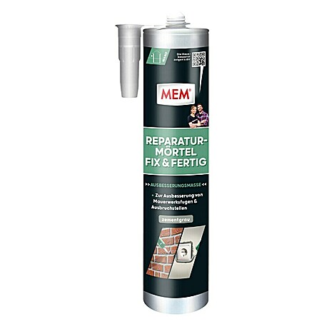 MEM Reparaturmörtel Fix&Fertig (Zementgrau, 300 ml)