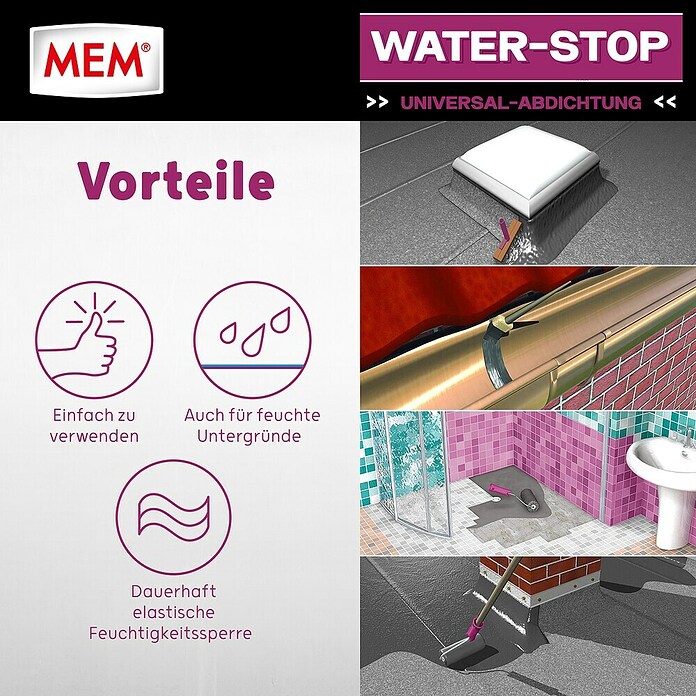 MEM Water Stop (1 kg, Lösemittelfrei)