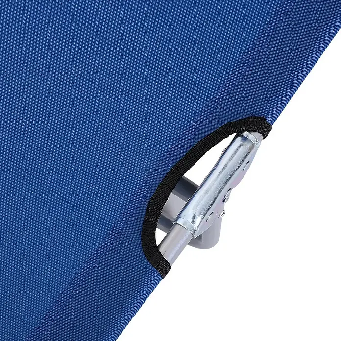 Outsunny Gartenliege - Blau, Metall