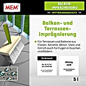 MEM Balkon-Imprägnierung (5 l, Lösemittelfrei)