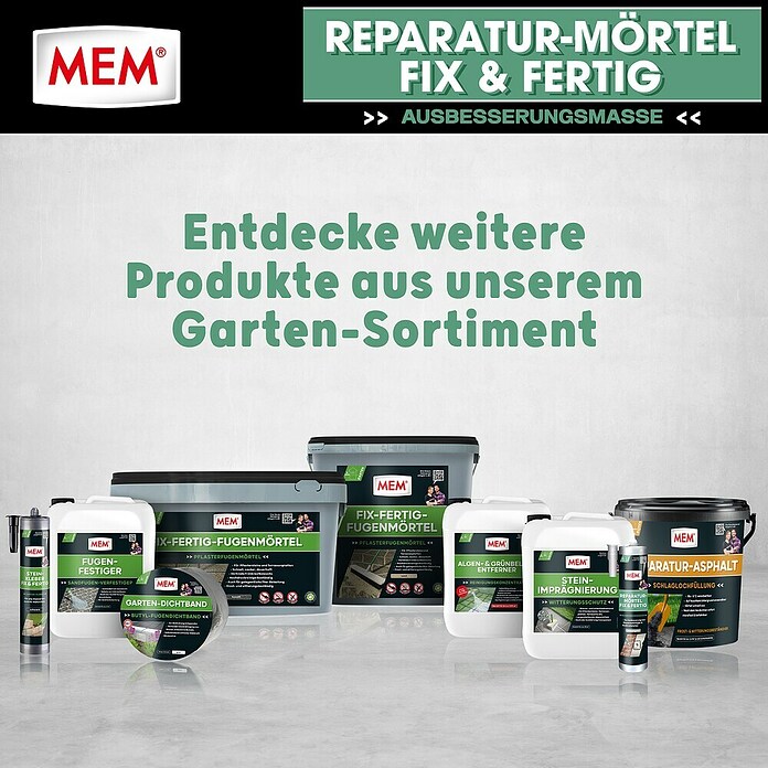 MEM Reparaturmörtel (Zementgrau, 300 ml)
