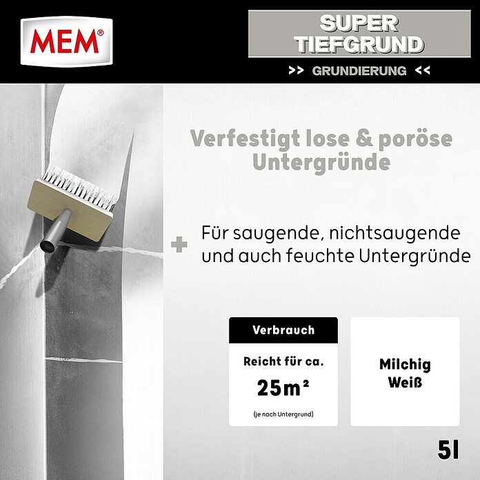 MEM Super-Tiefgrund (5 l, Lösemittelfrei)