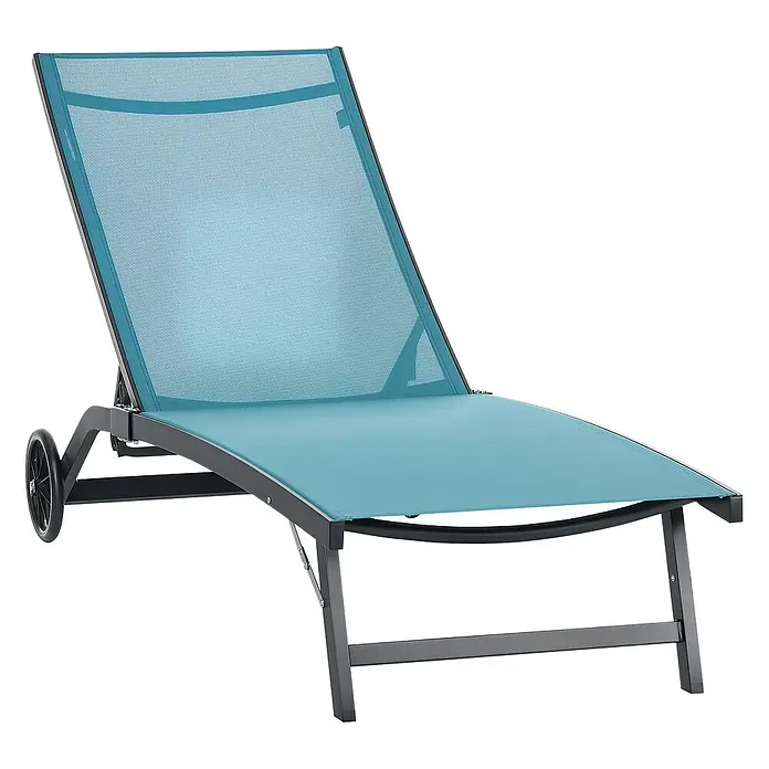 Outsunny Gartenliege - Blau