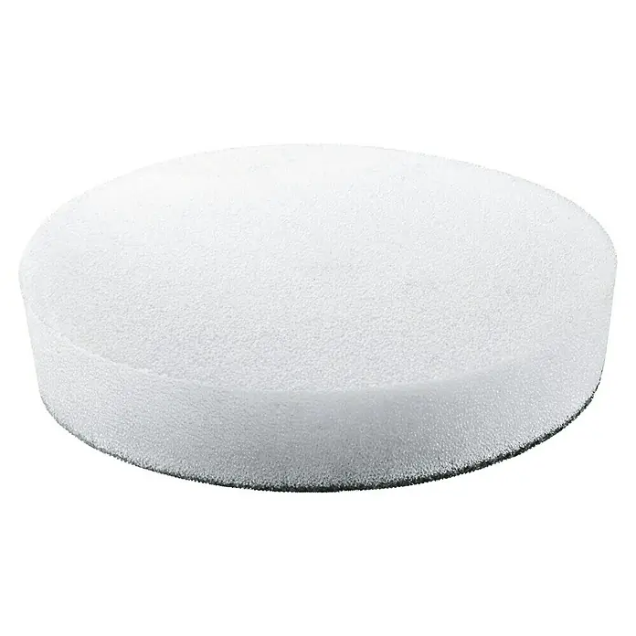Bosch Mikrofaser-Reinigungspad Melamin-Schaumstoffpad - Passend für: Bosch Akku-Universalbürste UniversalBrush, 3 Stk. - Weißes rundes Schaumstoffpad.