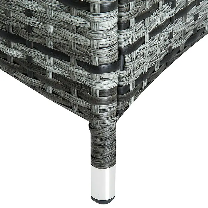 Outsunny Gartenliege - Grau, Metall