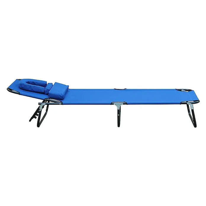 Outsunny Gartenliege - Blau, Stahl