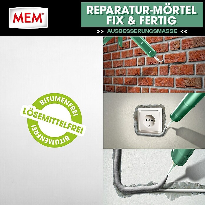 MEM Reparaturmörtel (Zementgrau, 300 ml)