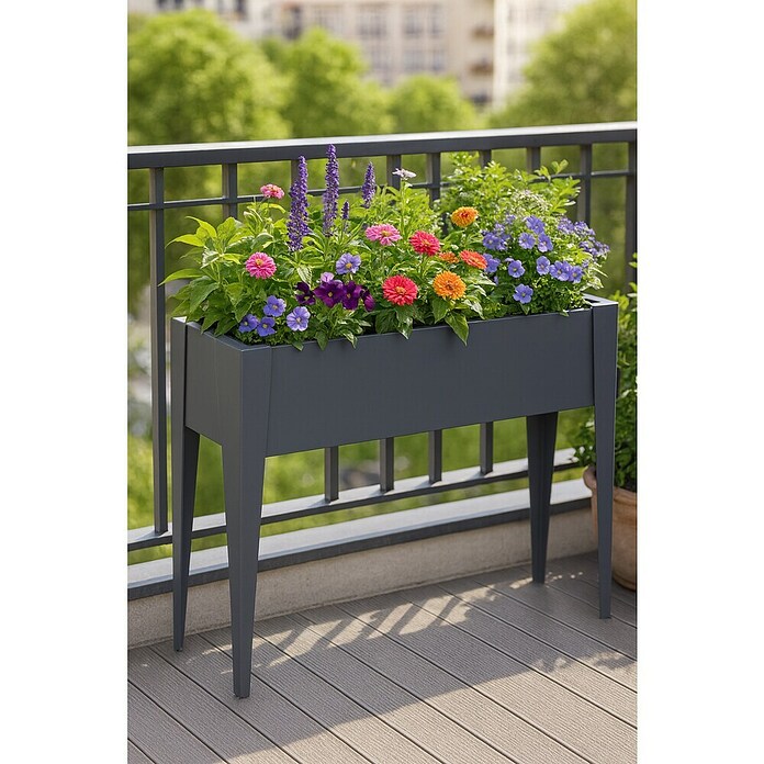Westmann Hochbeet Vedura (40 x 109 x 80 cm, Metall, Anthrazit) | BAUHAUS