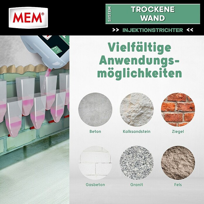 MEM Injektionstrichter (6 Stk.)