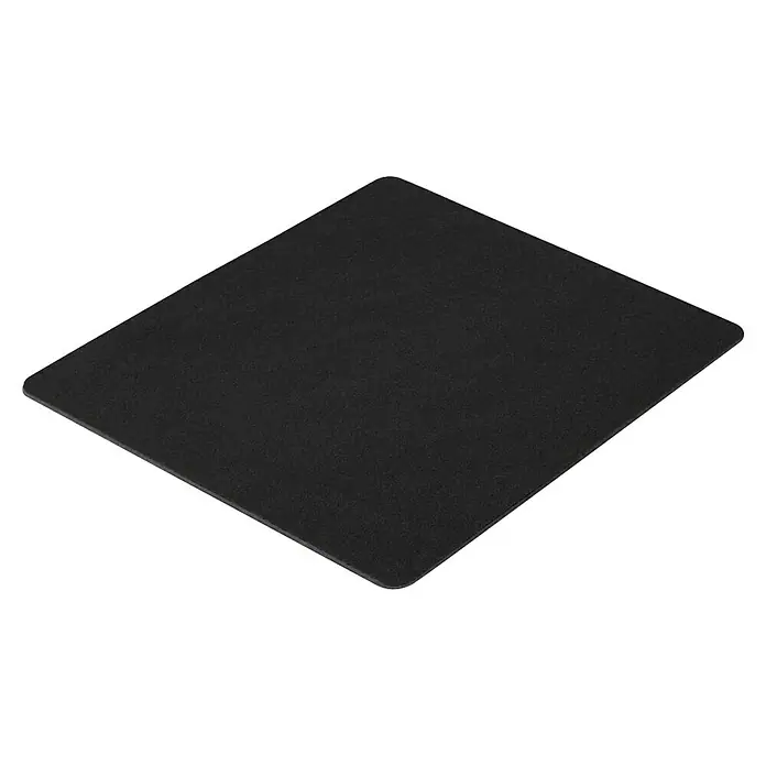 Hama Unterlage Mousepad Easy 00126858 - Schwarz, 18,3 x 22,3 cm - Schwarzes, rechteckiges Mauspad mit abgerundeten Ecken.