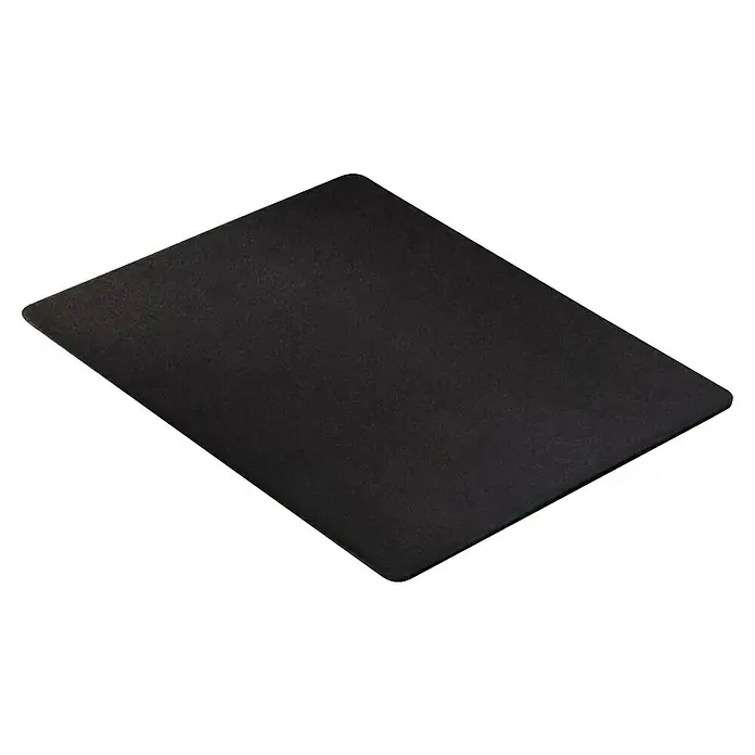 Hama Unterlage Mousepad Easy 00126858 - Schwarz, 18,3 x 22,3 cm - Schwarze rechteckige Matte mit abgerundeten Ecken und texturierter Oberfläche.