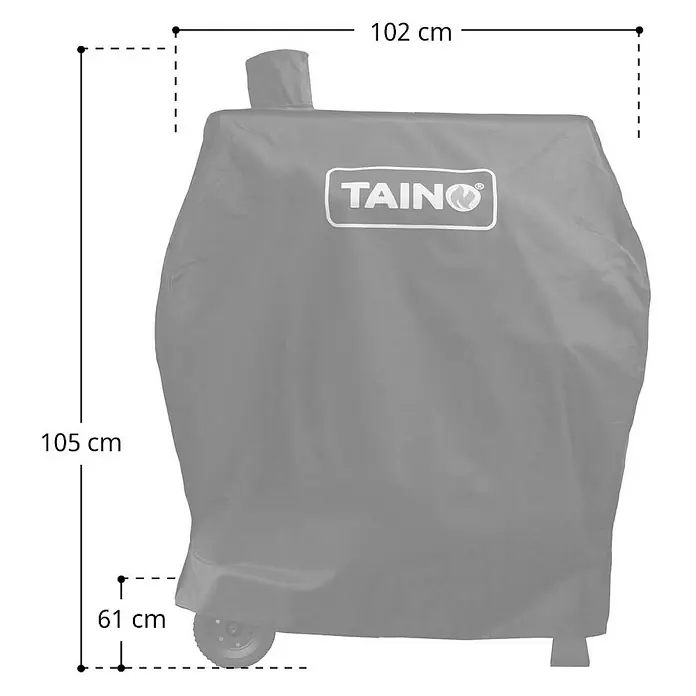 TAINO Holzkohlegrill HERO XXL Set - Schwarz