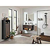 Fackelmann B.Paris Midischrank (B x T x H: 40,2 x 32 x 125,7 cm, Anschlag: Rechts, Rigoletto Eiche Holzoptik/Schwarz) | BAUHAUS