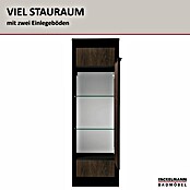 Fackelmann B.Paris Midischrank (B x T x H: 40,2 x 32 x 125,7 cm, Anschlag: Rechts, Rigoletto Eiche Holzoptik/Schwarz) | BAUHAUS