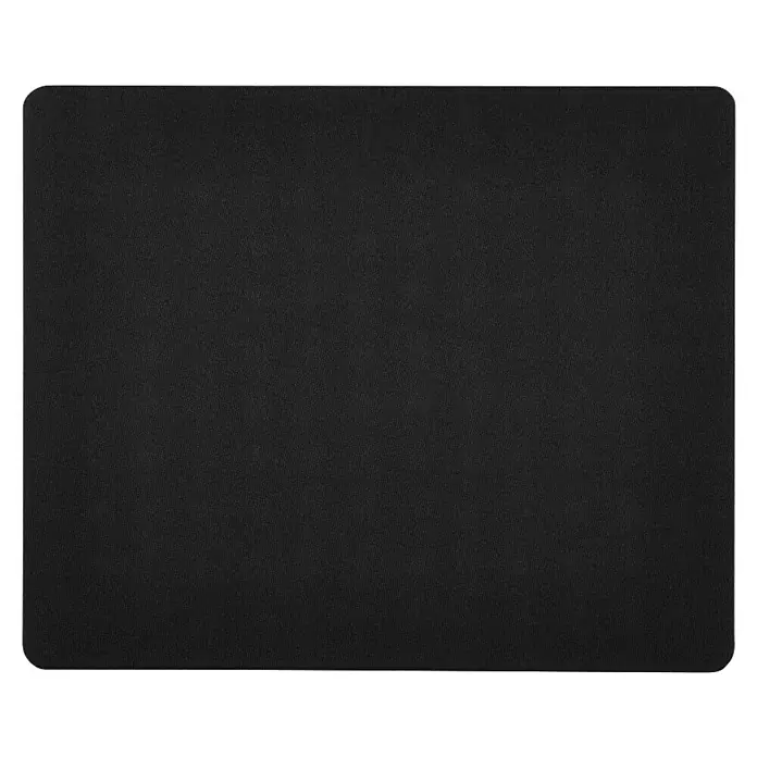 Hama Unterlage Mousepad Easy 00126858 - Schwarz, 18,3 x 22,3 cm - Schwarzes Stoff-Mauspad mit abgerundeten Ecken.