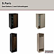 Fackelmann B.Paris Midischrank (B x T x H: 40,2 x 32 x 125,7 cm, Anschlag: Rechts, Rigoletto Eiche Holzoptik/Schwarz) | BAUHAUS
