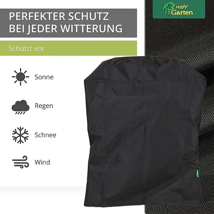 Mehr Garten Grill-Schutzhülle - Passend für: Gasgrill, Polyester (PES), Schwarz